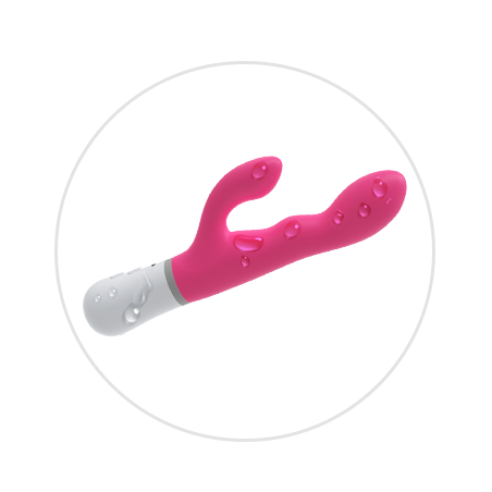 Vibro Rabbit connecté NORA Lovense 12 x 3.4 cm