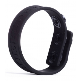 Cockring ajustable en silicone 3 SNAP Noir
