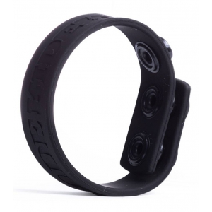 Cockring ajustable en silicone 3 SNAP Noir