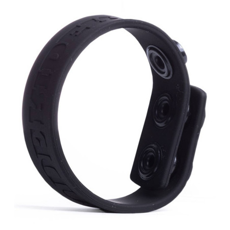 Cockring ajustable en silicone 3 SNAP Noir