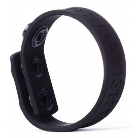 Cockring ajustable en silicone 3 SNAP Noir 2