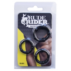 Lot de 3 mini Cockrings flexibles noirs 2
