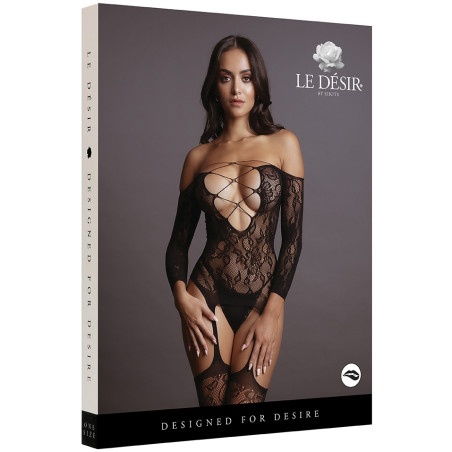 Combi sexy CRISS CROSS DEEP Noir