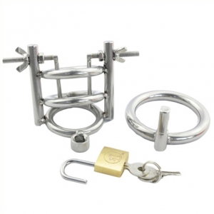 Cage de chasteté avec Écarteur d'urètre | Diamètre 3cm