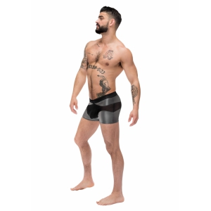 Boxer sexy IRON CLAD Noir-Argenté