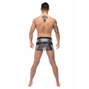 Boxer sexy IRON CLAD Noir-Argenté