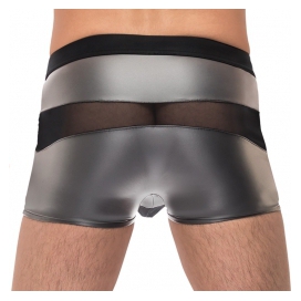 Boxer sexy IRON CLAD Noir-Argenté 2