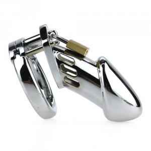 Cage de chasteté STEEL PADLOCK 12 x 3.5cm