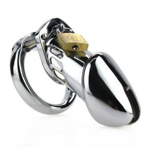 Cage de chasteté STEEL PADLOCK 12 x 3.5cm