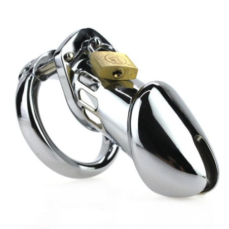Cage de chasteté STEEL PADLOCK 12 x 3.5cm