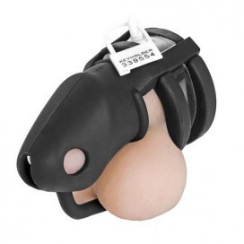 Cage de chasteté en silicone BIRDLOCKED 11 x 3.2cm Noire 2