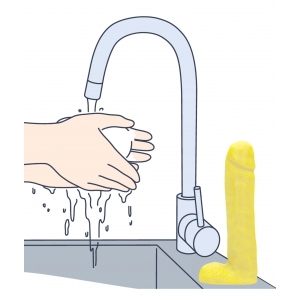 Savon Forme Pénis DICKY SOAP Jaune