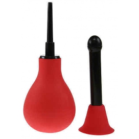 Poire anale  WHIRLING 2 embouts Rouge