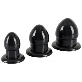 Kit de 3 plugs MINI FAT Noir