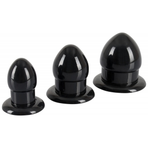 Kit de 3 plugs MINI FAT Noir