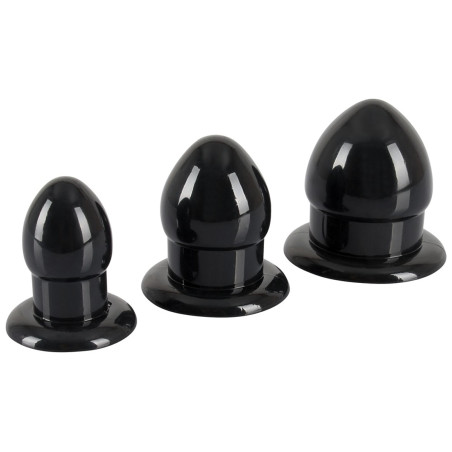 Kit de 3 plugs MINI FAT Noir