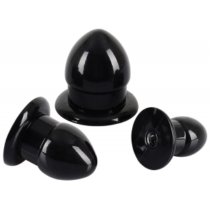 Kit de 3 plugs MINI FAT Noir