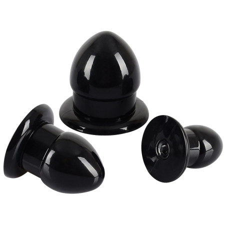 Kit de 3 plugs MINI FAT Noir