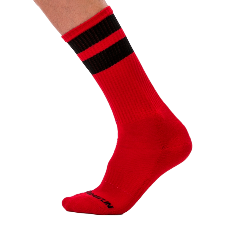 Chaussettes GYM SOCKS Rouge-Noir