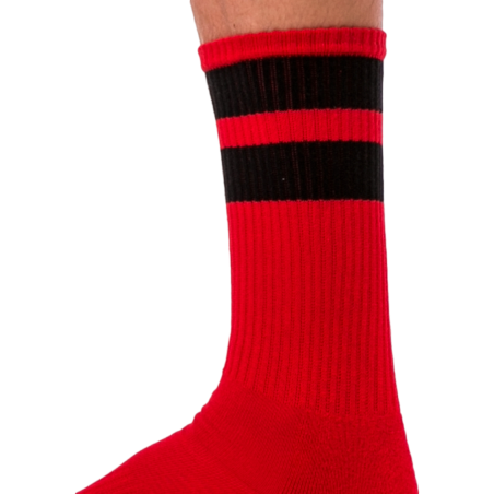 Chaussettes GYM SOCKS Rouge-Noir