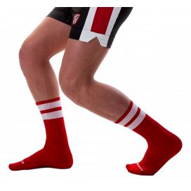 Chaussettes GYM SOCKS Rouge-Blanc