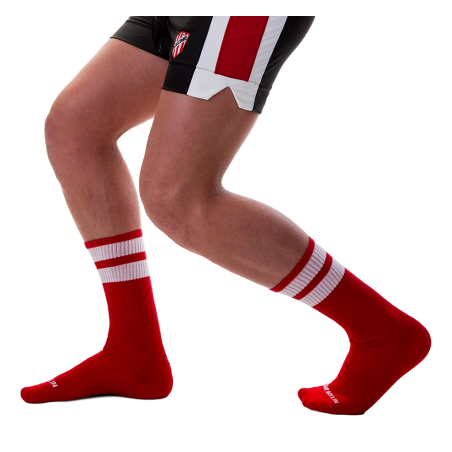 Chaussettes GYM SOCKS Rouge-Blanc