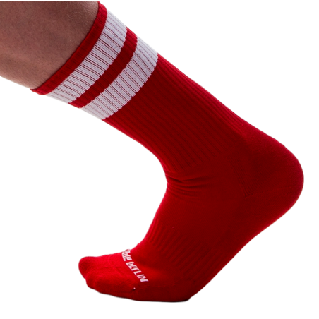 Chaussettes GYM SOCKS Rouge-Blanc
