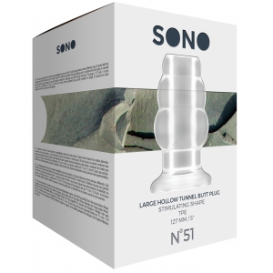 Plug Tunnel HOLLOW Sono N°51 | 11 x 7.1 cm Transparent