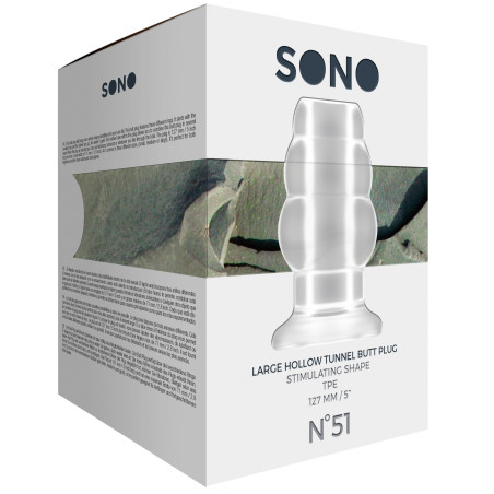 Plug Tunnel HOLLOW Sono N°51 | 11 x 7.1 cm Transparent