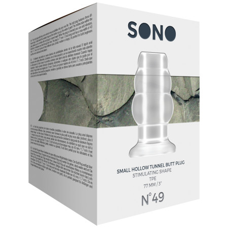 Plug Tunnel HOLLOW Sono N°49 | 6.5 x 4.3 cm Transparent