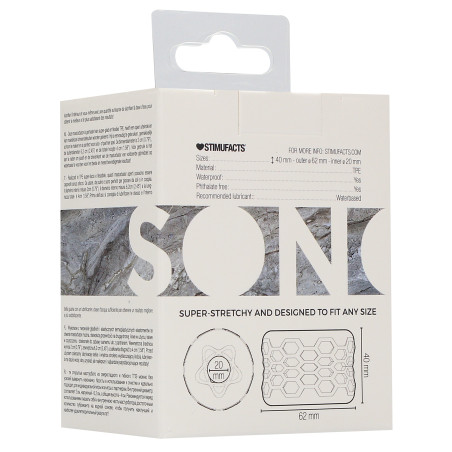Anneau de masturbation TEXTURED Sono N°94