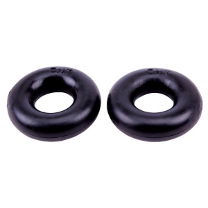 Lot de 2 cockring souples DONUT RINGS Noir