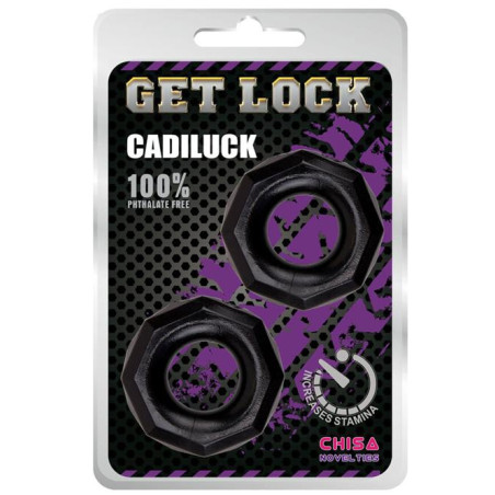 Lot de 2 cockrings souples CADILUCK Noir