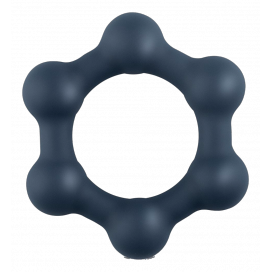 Cockring avec boules HEXAGONE