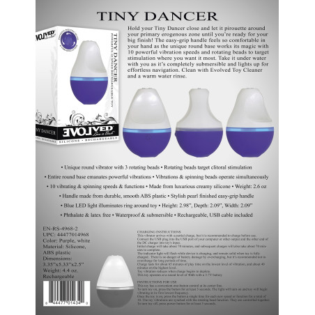 Stimulateur de clitoris TINY DANCER 10 Rotations