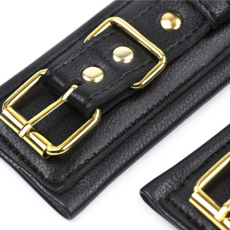 Menottes en cuir simili de qualité supérieure avec rembourrage sur les poignets
