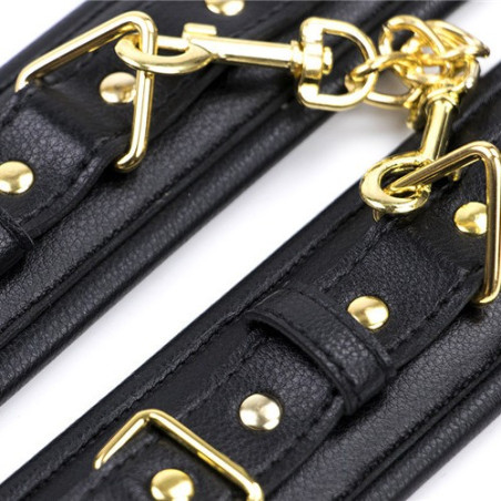 Menottes en cuir simili de qualité supérieure avec rembourrage sur les poignets
