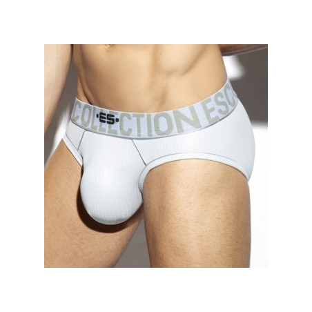 Slip SHINY RIB Blanc