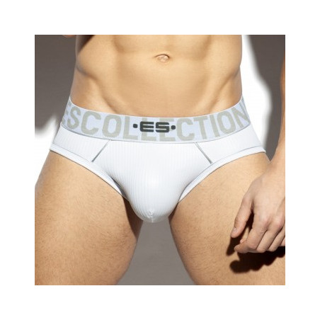Slip SHINY RIB Blanc