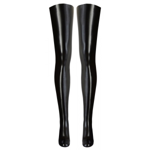 Bas en latex Noirs