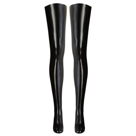 Bas en latex Noirs