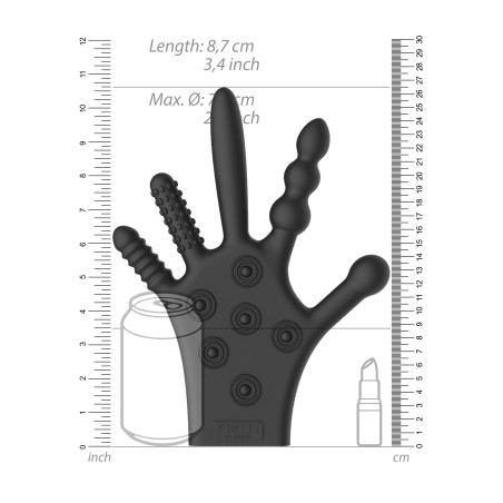 Gant Texturé en Silicone FIST IT Noir