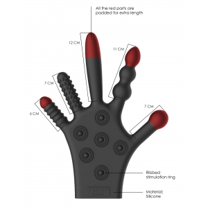 Gant Texturé en Silicone FIST IT Noir