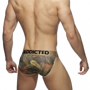 Tanga Bikini TROPICAL MESH PUSH UP x3