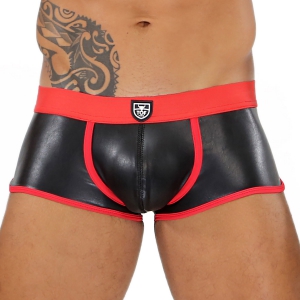 Boxer FETISH BOXER Noir-Rouge