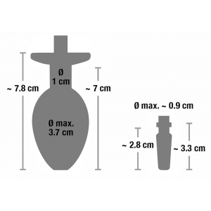 Plug Penis avec Plug métal pour Uro