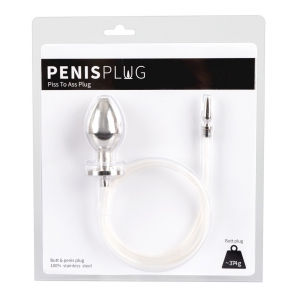 Plug Penis avec Plug métal pour Uro