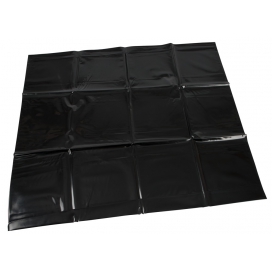 Taie d'oreiller Vinyle noir 80 x 80 cm 2