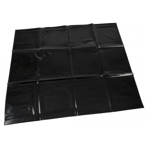 Taie d'oreiller Vinyle noir 80 x 80 cm