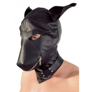 Cagoule DOG Fetish Simili noir
